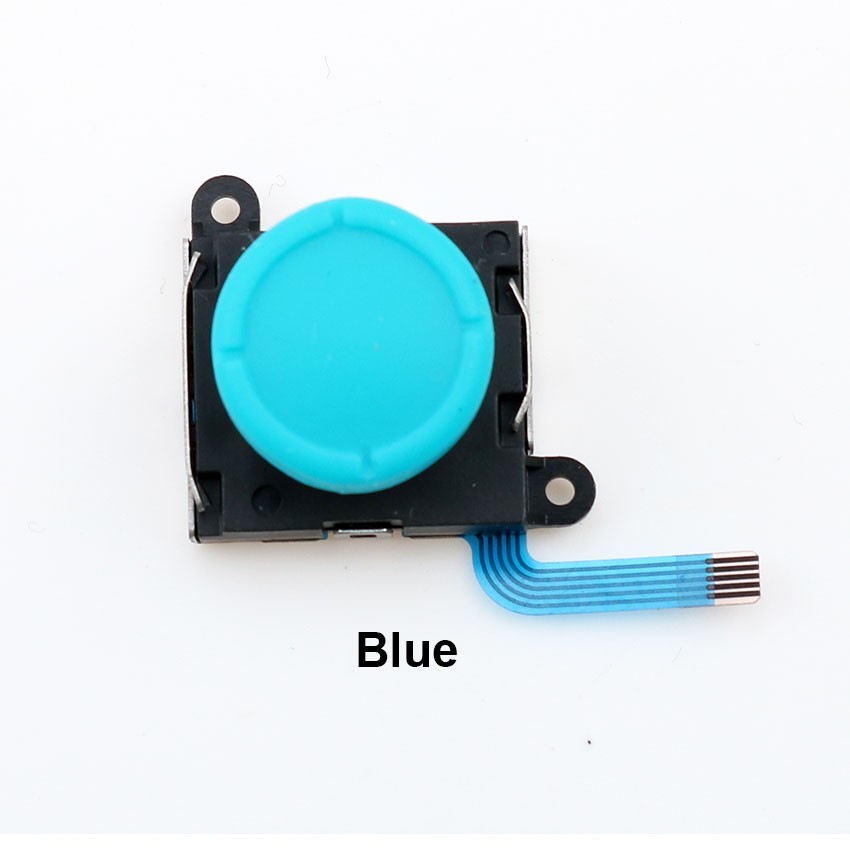 JCD 3D Analog Joystick thumb Stick grip Cap Button Key Module Controller for Nintend Switch Lite NS Mini Joy-Con Controller: Blue
