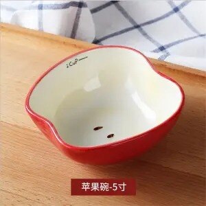 Fruit Keramische Kom Mode Eettafel Woonkamer Decoratie Creativiteit 5 Inch Leuke Watermeloen Servies Oranje: 4