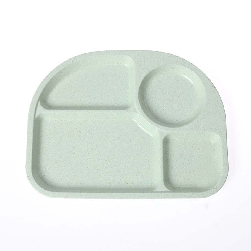 1 stuk baby kinderen schattige cartoon tarwe stengel vezel dinerbord servies veilig kinderen eco gerechten dierentuin dier bord kom