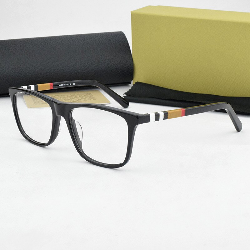 Optische Glazen Frame Vrouwen Computer Bijziendheid Brillen Frames Mode Vierkante Bril Frames Voor Vrouwen BE2209 Nerd: C1