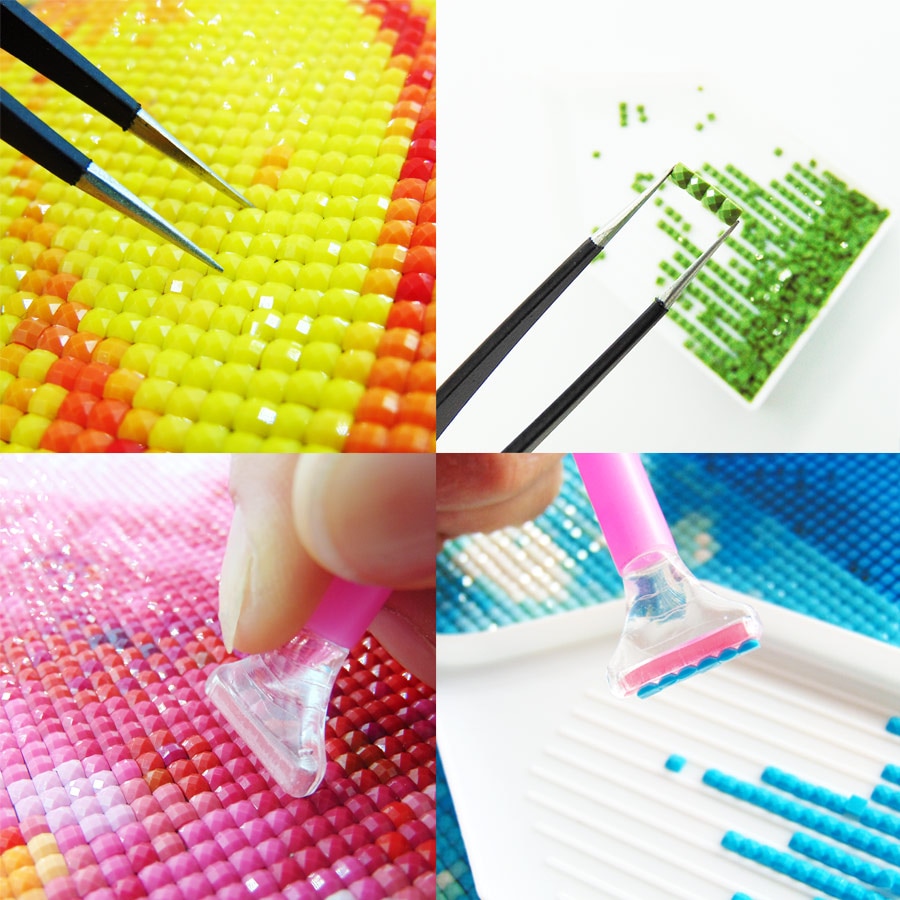 Ever Moment DIY Diamond Painting Cross Stitch Magic Castle Bird Frog Fantasy Scenery Decorative Needlework Mosaic ASF1060