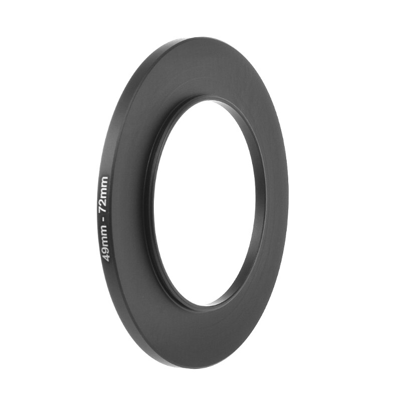 49Mm Tot 72Mm Metalen Step Up Ring Lens Adapter Filter Camera Tool Accessoires