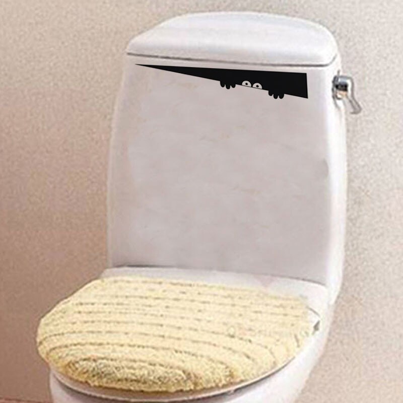 Bathroom Funny Smile Wall Stickers Toilet Stickers Toilet Poster Fun For Home Stickers For The Bathroom Wall Sticker