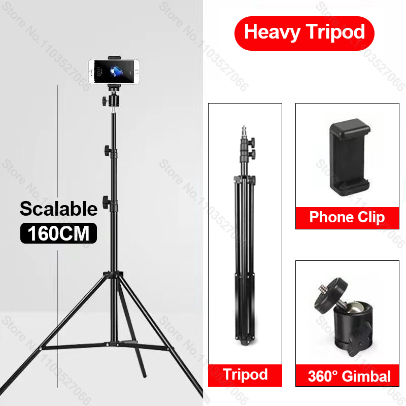 Mobiele telefoon Live-ondersteuning Fotostatief Multifunctioneel video-opname Selfie Landingsstatief: Default Title