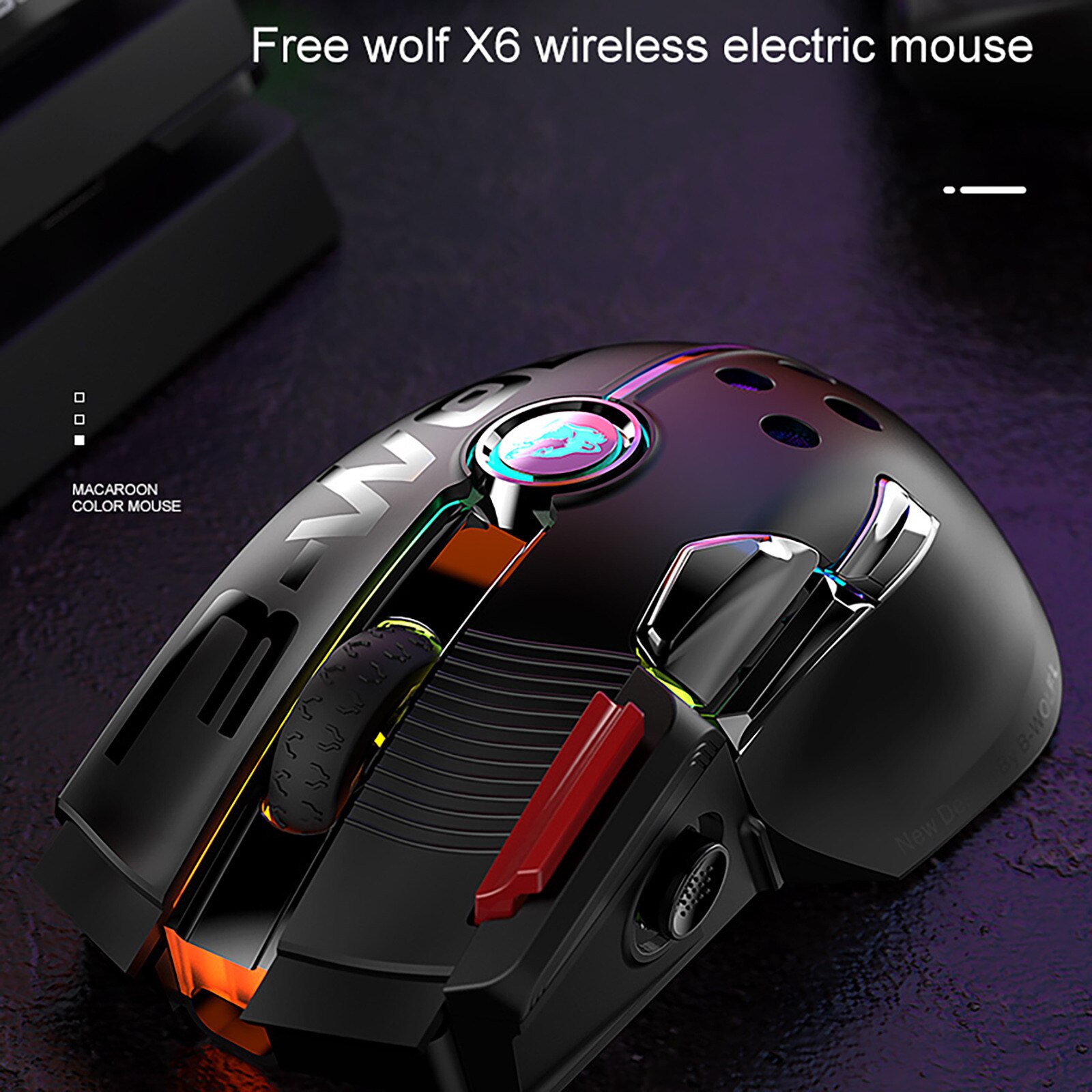 X6 Wireless Rechargeable Mouse Wired Dual-Mode Gaming Mechanical Mouse Gaming Mouse Gamer WireLESS Opto-electronic Mouse
