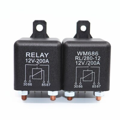 Relé automotriz de Motor de camión 24V/12V 200A/100A/120A Tipo Continuo relé modular automotriz: 12V1.8W200A