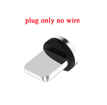 Magnetische Usb-kabel Voor Huawei Samsung Type C Opladen Usb C Magneet Kabel Micro Usb Mobiele Telefoon Draad Koord Voor iphone Telefoon Kabel: 1 plug no cable / 1m for iPhone
