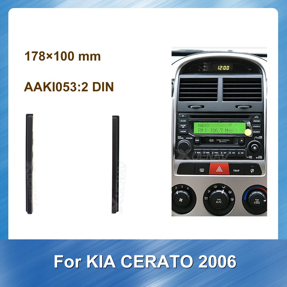 Auto Auto Radio Fascia Voor Kia Cerato 2006 Installatie Kit Cd Trim Surround Panel Multimedia Dvd-speler Frame Dubbel Din