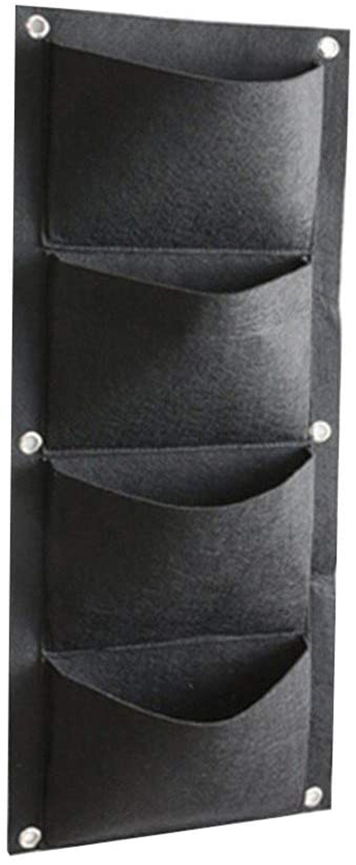 Hængende planteposer lodret væg planter plantning vokseposer hjem have gårdhaver lejligheder altaner terrasser opbevaringsposer indretning: Sort a