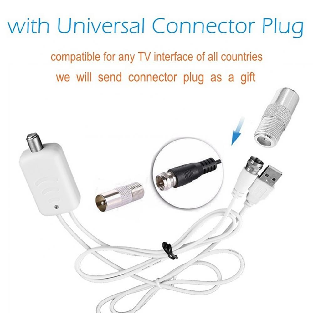 Aerial 4K HDTV TV Antenna Ultra HD Signal Amplifier Digital 5000 Miles With Amplifier VHF/UHF Quick Response Indoor Outdoor Set