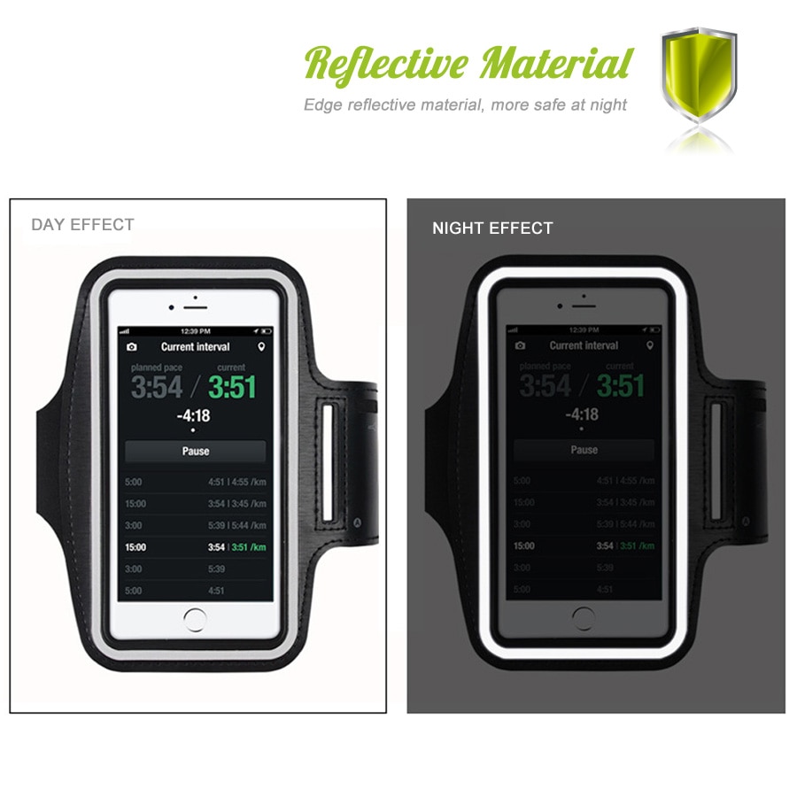 HORUG Waterproof Sports Phone Armband For iPhone xs max Running Armband Case Holder For Phone On Hand Mobile Brassard Telephone