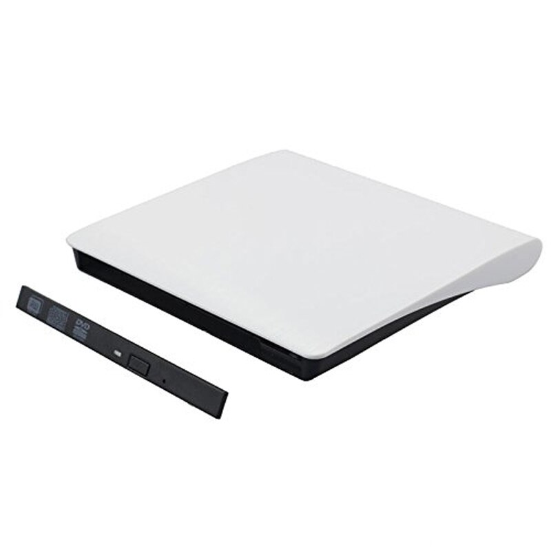 Wit Slim Hard Plastic Usb 3.0 Sata 9.0/9.5/12.7Mm Externe Blu-ray Dvd Behuizing CD-ROM Case Voor laptop Cd/Dvd Optische Drive