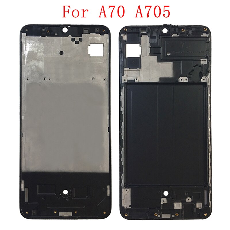 Obudowa środkowa rama LCD Bezel płyta panelu podwozia dla Samsung A10 A20 A30 A40 A50 A60 A70 A10S A20S A50S telefon bliski rama: For A70