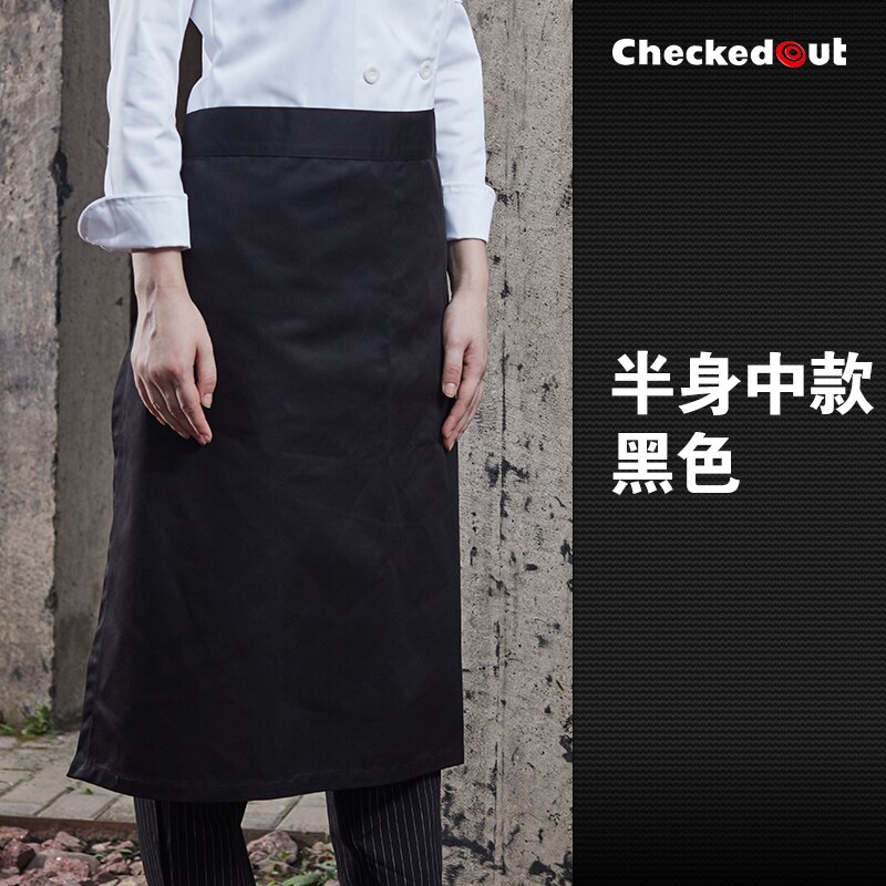 Restaurant chef schort diverse kleur koffie bar serveerster schort huishouden schort: black