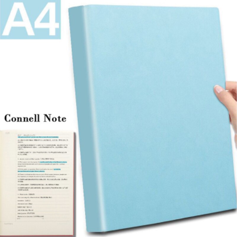 A4 Notebook mit Lesezeichen Tagebuch Planer Tagebuch Agenda 5R Connell Notizen Checkered Blank für Büro Schule Liefert: Connell Note blue