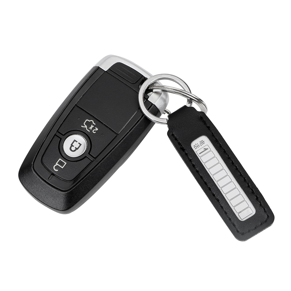 LEEPEE-llavero de placa de matrícula de coche, llavero antipérdida, tarjeta de número de teléfono, estilo de coche