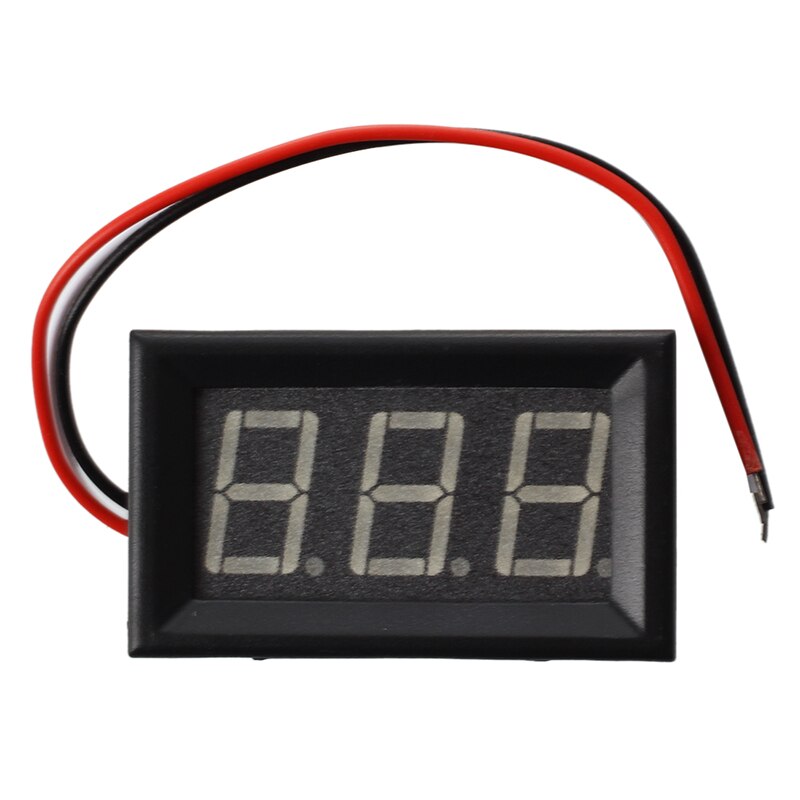 Mini Panelmeter Voltage Voltmeter DC 0 - 200 V 20 mA Yellow Three Cables: Default Title