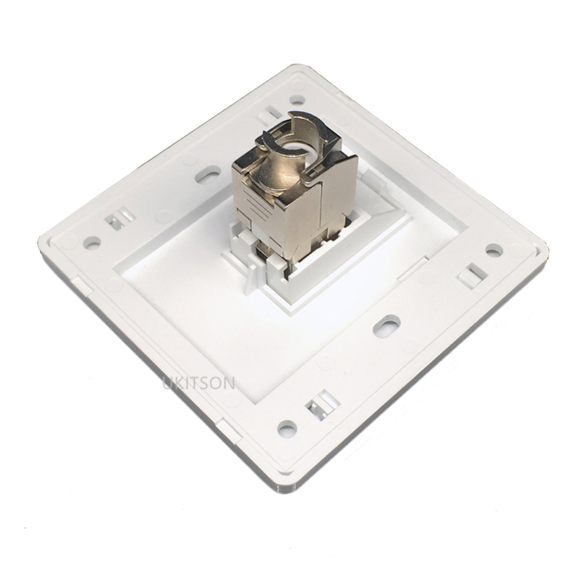 1 Port CAT7 RJ45 Wall Panel CAT.7 LAN Interface Socket Ethernet Faceplate Baseplate For 10G Network Plug