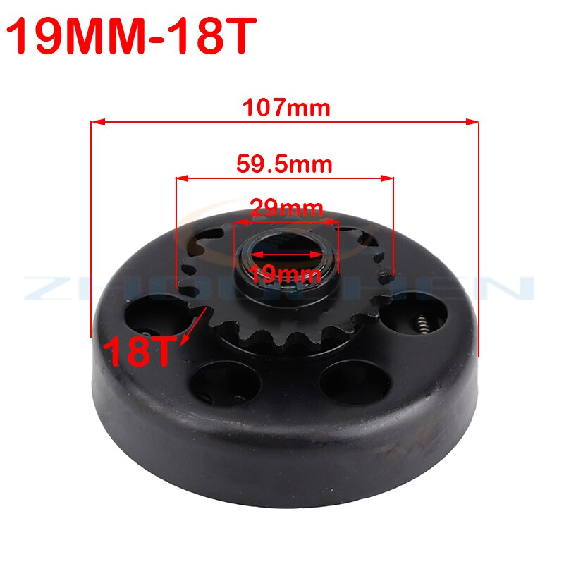 19mm 20mm Kreisel Automatische Kupplung 3/4 &quot;10&quot; 11 &quot;12&quot; 13 &quot;14&quot; 18Zahn 420\35\428 kette für gehen Kart Spaß Kart Minibike Motor-: 19mmX18t