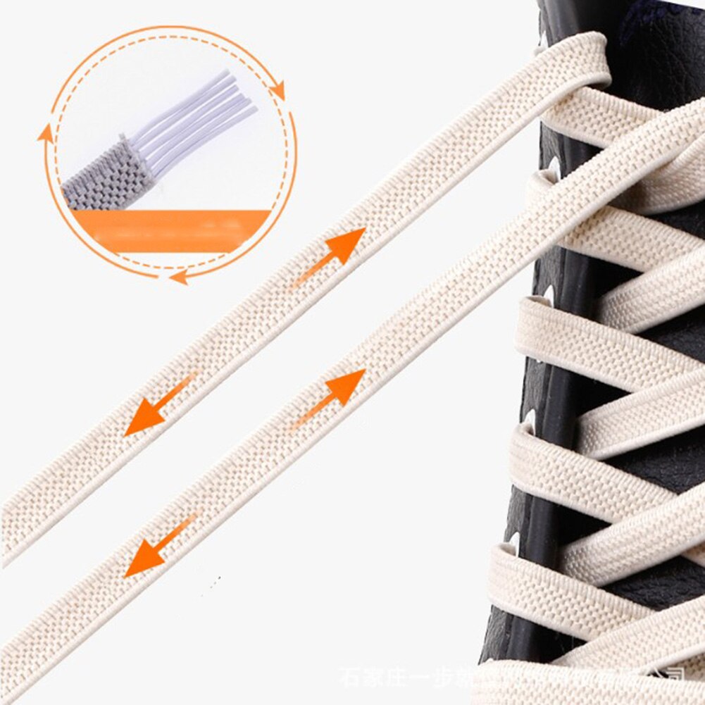 1 par 100cm uden binde elastiske snørebånd strækbare gummisnørebånd voksne børn hurtige og nemme sneakers elastiske snørebånd cordones