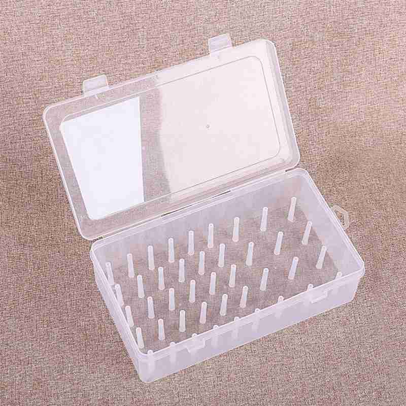 Sewing Thread Storage Box Plastic ThreadBox Household Holder Storage Thread Box Multifunctional Special Transparent Needle I5V9
