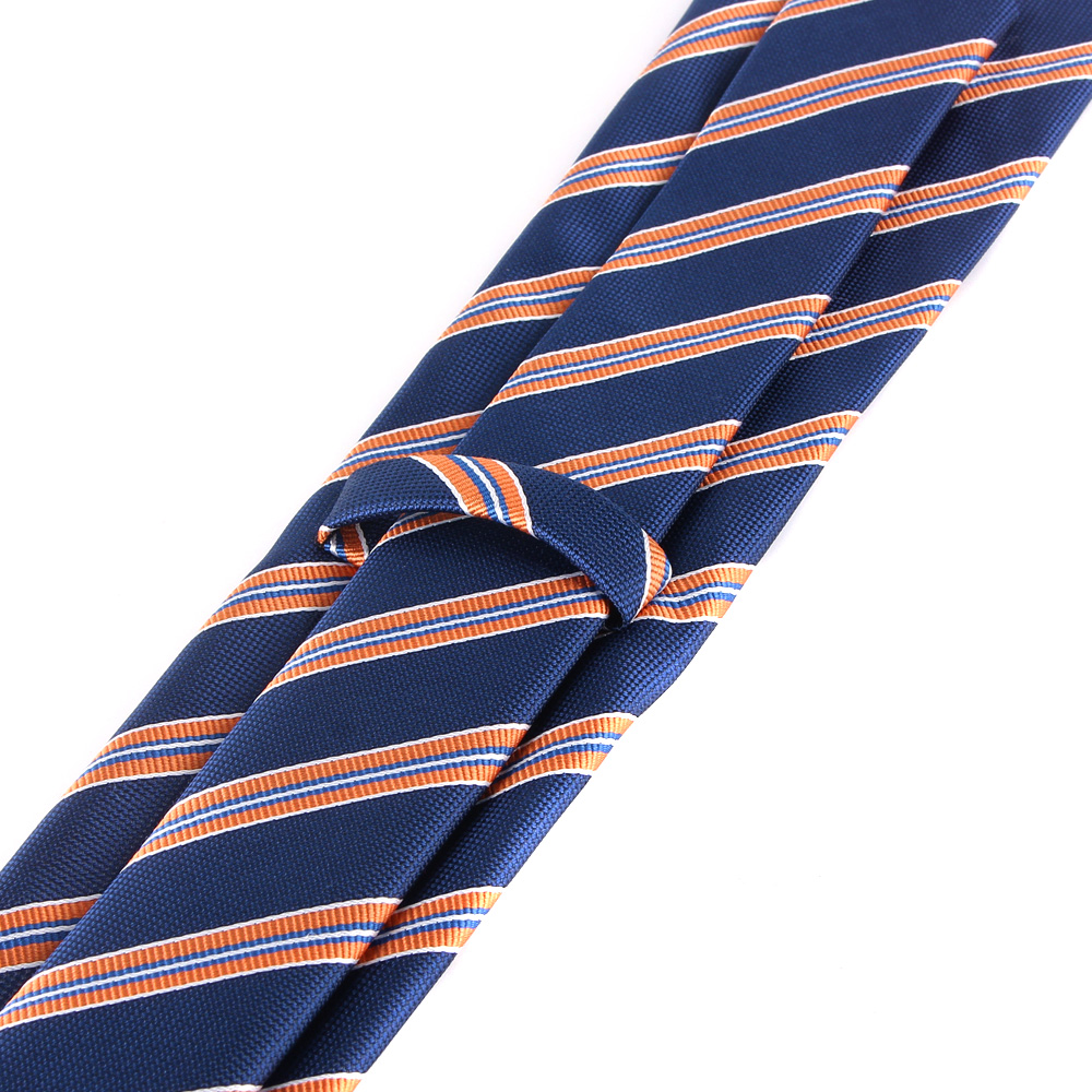 Skinny Tie For Men Women Blue Striped Neck Tie For Party Business Casual Stripe Neckties Classic Suit Adult Slim Neck Ties