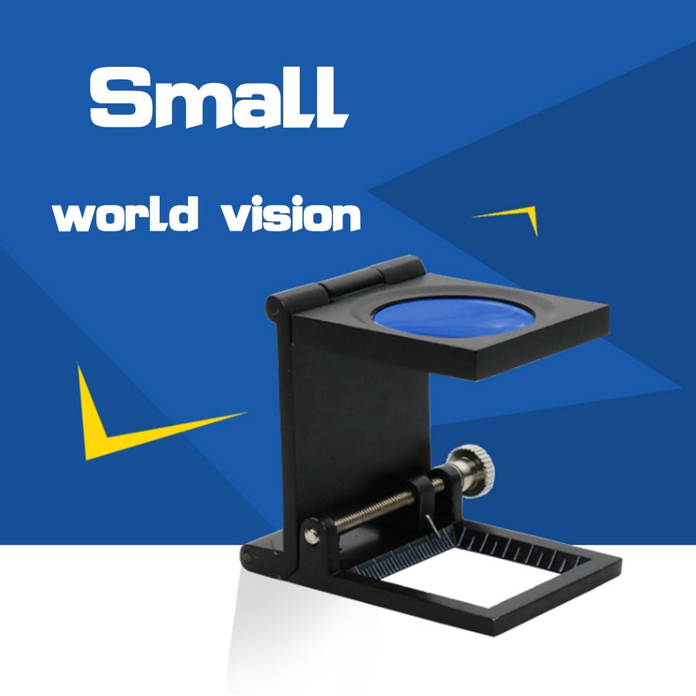10x Scale Magnification 2 LED Lupa Optical Lenses Magnifying Glass Foldable Scale Magnifier Illumination Light Printing fabric