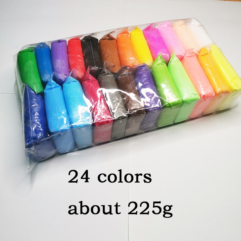 36 Kleuren/Set Pluizige Super Licht Zachte Klei Kinderen Diy Educatief Speelgoed Air Droog Fidget Gom Polymer Plasticine Klei speelgoed