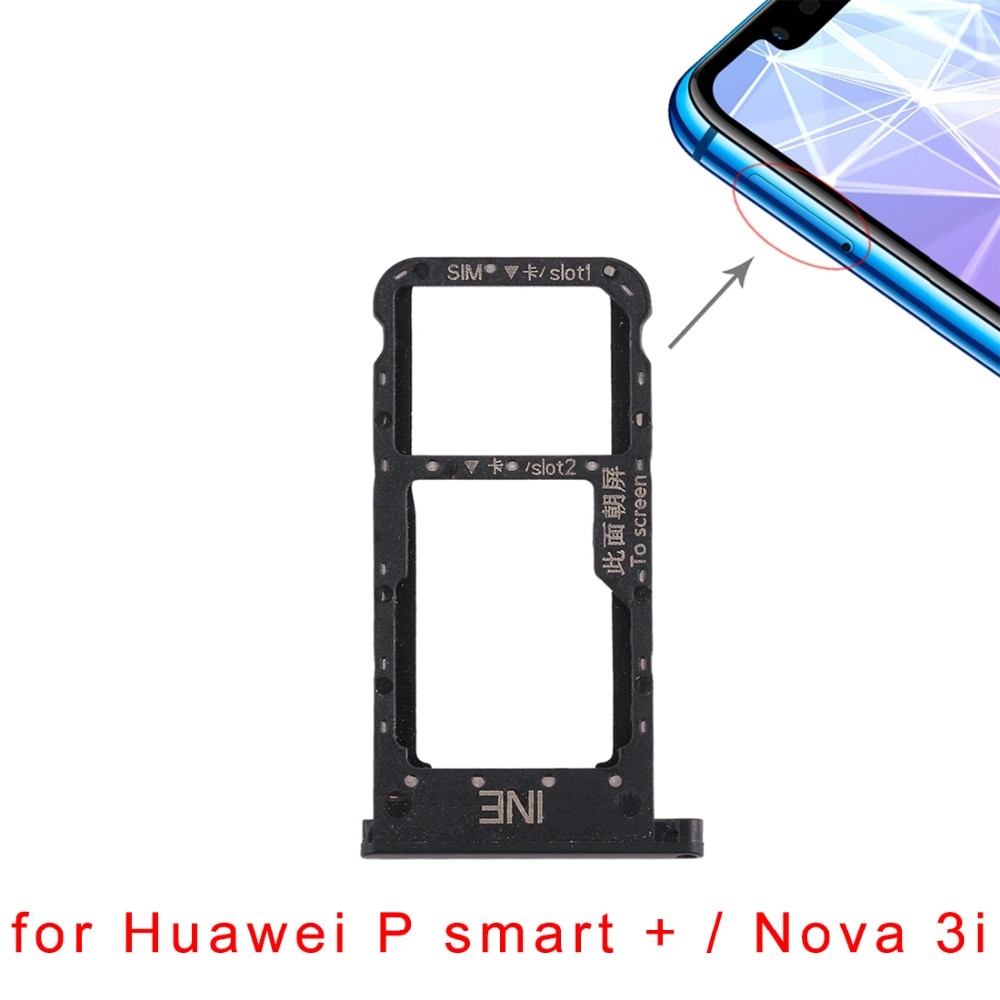 SIM Karte Tablett für Huawei P Clever + Nova 3i's Kamerad 20 Lite's Maimang 7