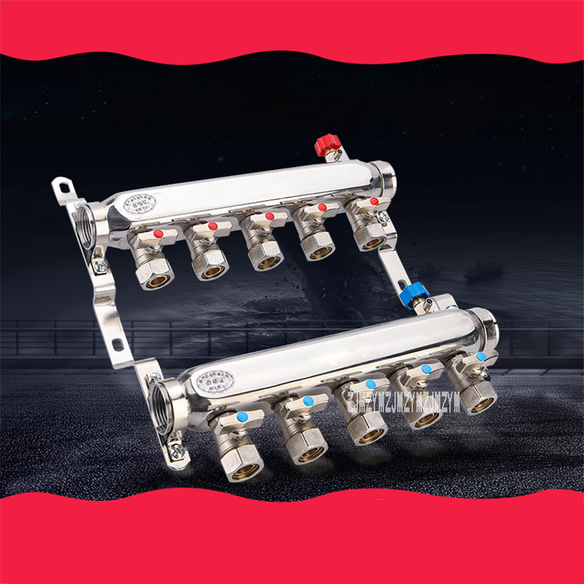 Floor Heating Manifold Geothermal Water Separator Valve Divider Knockout Drum Trap Steel Stainless Steel Set Water Segregator