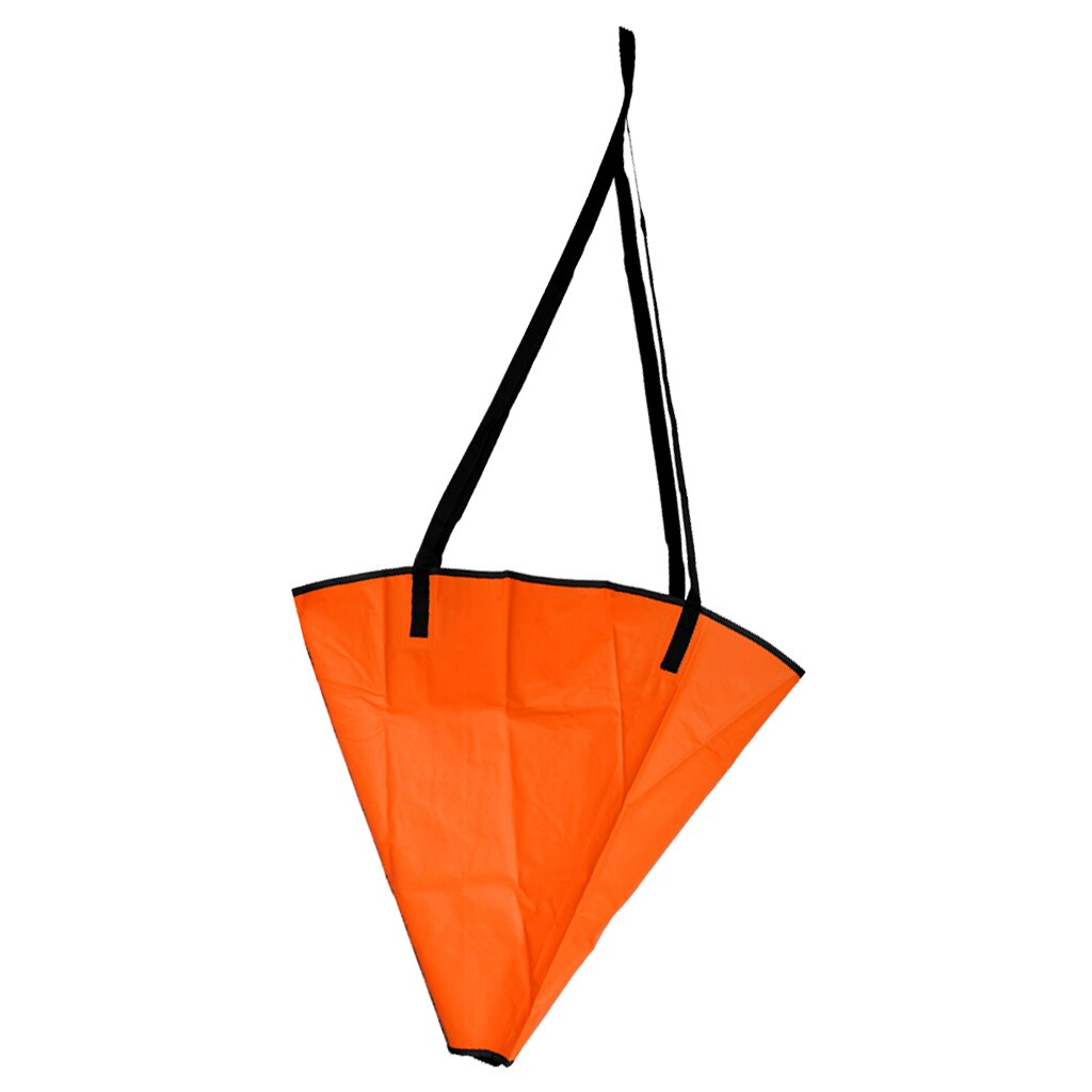 Orange 18&quot; Universal PVC Sea Anchor Drogue Drifting Brake Sock Chute Suit Boat/Yacht/Kayak/Dinghy/Jet Ski/Crusier 12-14ft