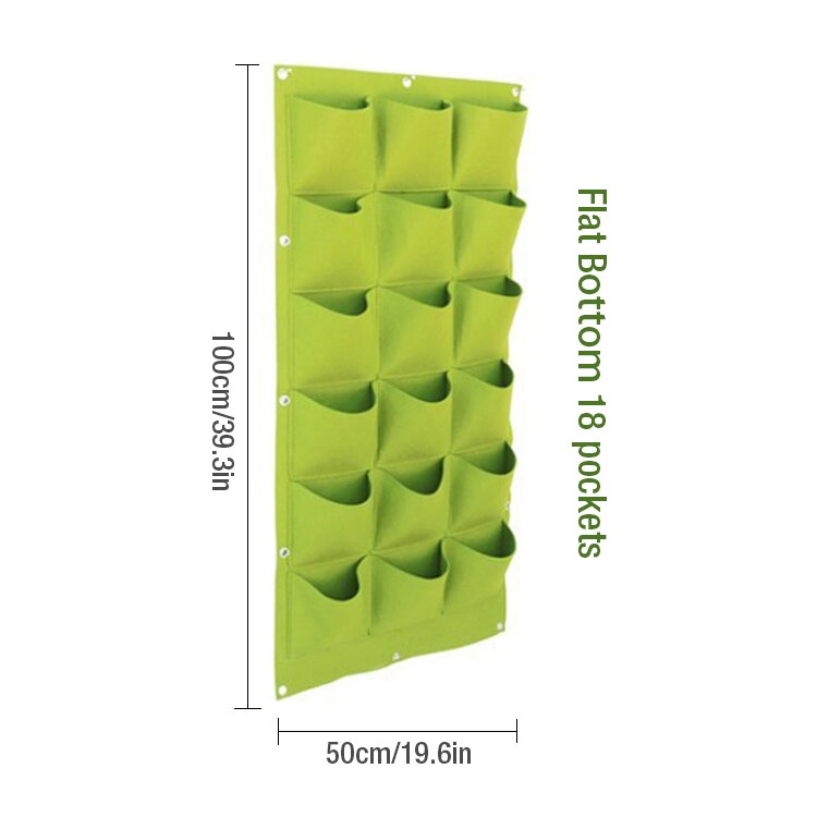 Wanddecoratie bonsai zakken met 81 zakken, groene kweekzakken, plantenbak, verticale tuin, vaas, muurplant, bloempot, winkellogo, decoratie: E -18