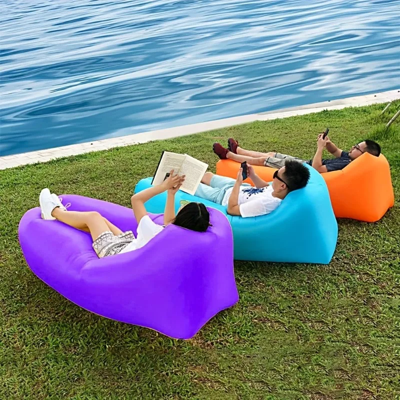 Luft faul aufblasbare Sofatasche, tragbare Camping-Sofa-Matratze, Musik, Festival, Liegestuhl