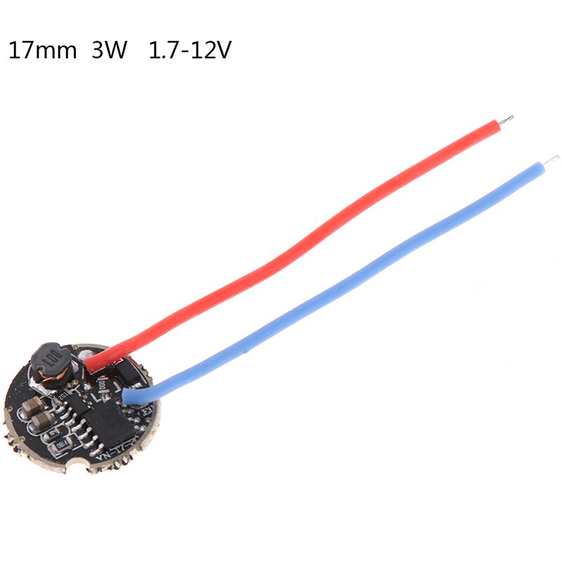 1Pc 3W LED Driver 17mm/20mm 1.2-3.6V DC(1Mode) 12V DC(5 Mode) LED Flashlight Driver: 3