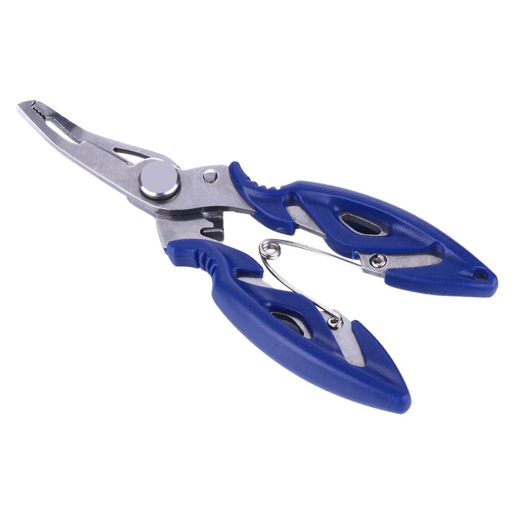 Pinza para pesca, tijeras de pesca, alicates de pesca, tijeras de acero inoxidable, removedor de anzuelos, herramientas de pesca con nudo de Cortador de línea, equipo de pesca # y30: B