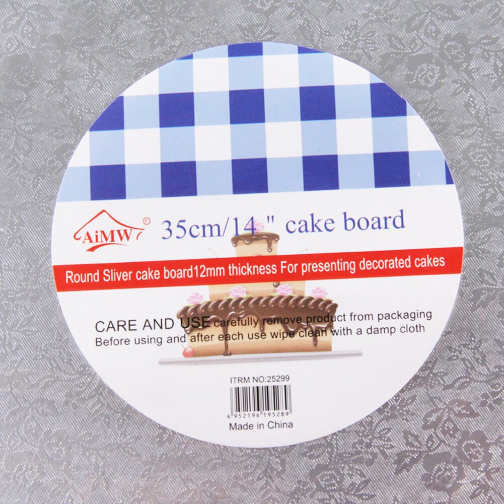 5 Sizes Round Cake Display Board Stand Holder Strong Base Wedding Birthday Party Events Home Bakery Cake Baking Tools Bakeware: 35cm
