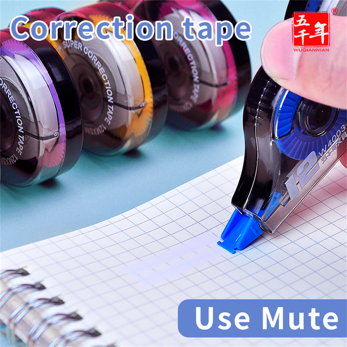 3/6 stuks grote capaciteit betaalbare verpakking-gladde en comfortabele reparatietape-schrijfwaren voor studenten, school en kantoor
