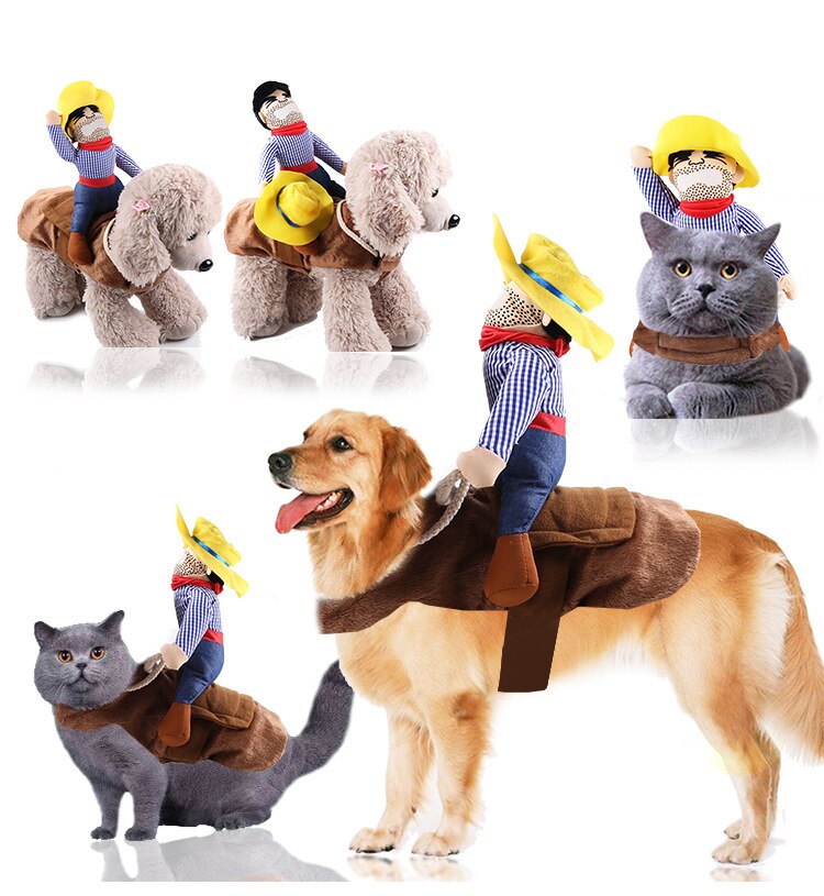 Halloween Dog Costumes Funny Pet Clothes Dog Cosplay Costume Sets Christmas Novelty Clothing For small Medium Large Dogs Bulldog