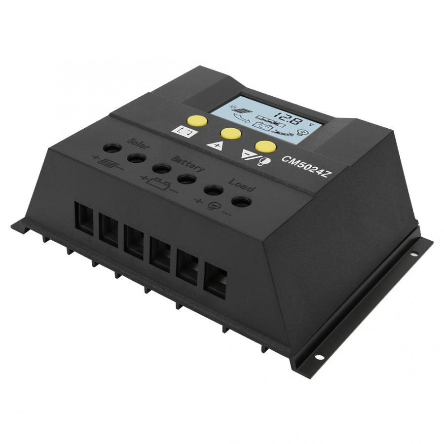 CM5024 12V24V50A Solar Laadregelaar Pwm Charger Regulator Met Temperatuursensor
