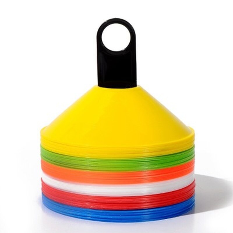 15pcs/25pcs Agility Disc Cone Set Multi Sport Training Space Cones with Plastic Stand Holder for Soccer Football Ball Game Disc