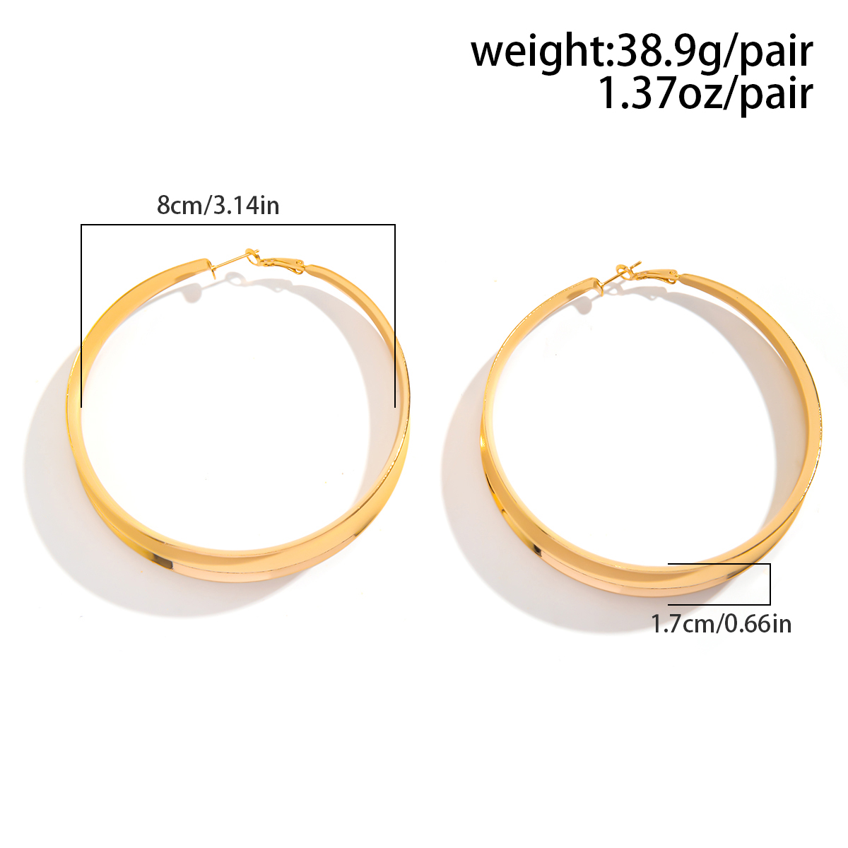 KunJoe-pendientes de aro redondos con agujeros grandes y exagerados para mujer, aretes con forma de círculo a la , joyería para mujer, para Festival
