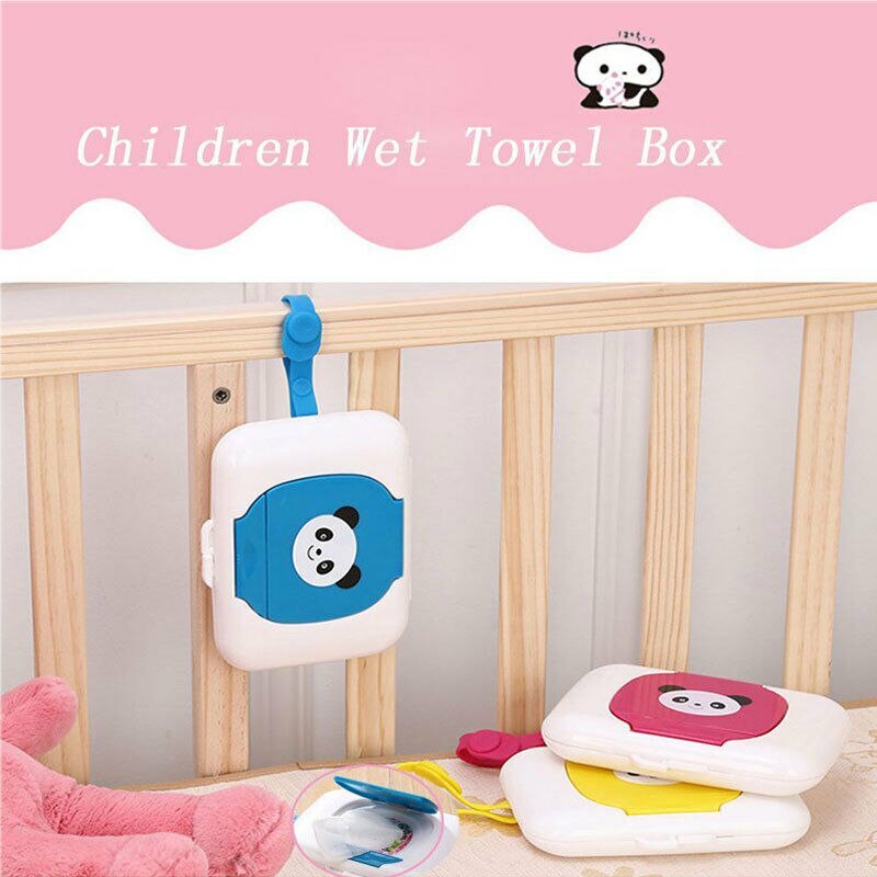 Portable Dry Wet Tissue Paper Case Care Baby Wipes Napkin Storage Box Holder Container