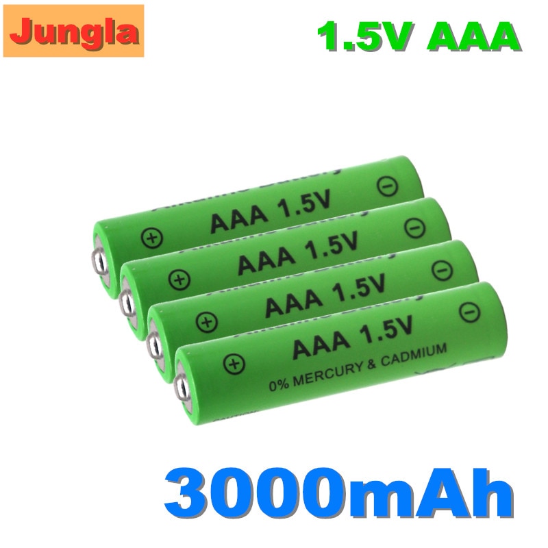 100% AAA Battery 3000mAh 1.5V Alkaline AAA rechargeable battery for Remote Control Toy light Batery