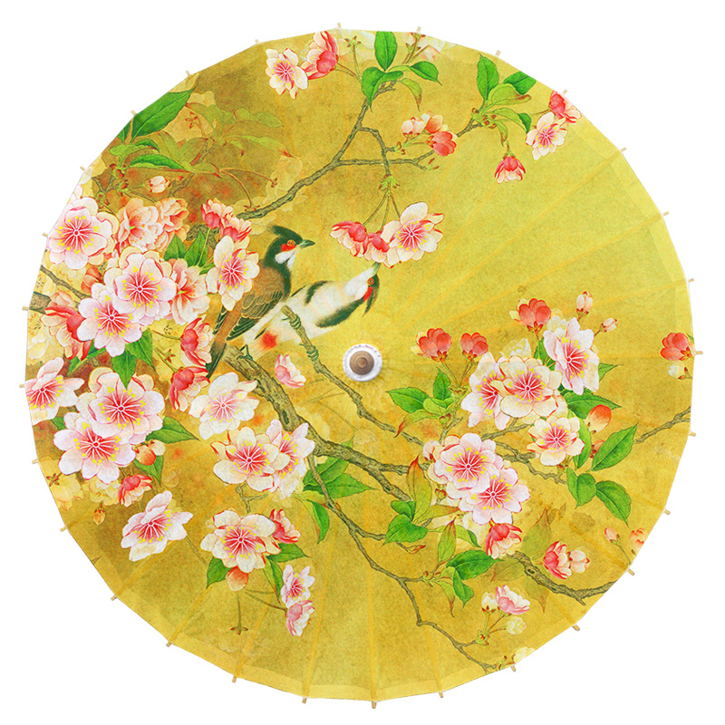 Paraguas de papel de aceite de estilo japonés para niños, sombrilla clásica de flores de cerezo para decoración de tienda de cocina de Sushi, paraguas de Japón: cherry blossom 77