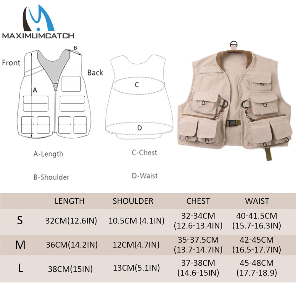 Maximumcatch Fly Fishing Vest Fly Vest Hykids Youth Children Jacket Multi Pocket For Kids Youth Size S/M/L