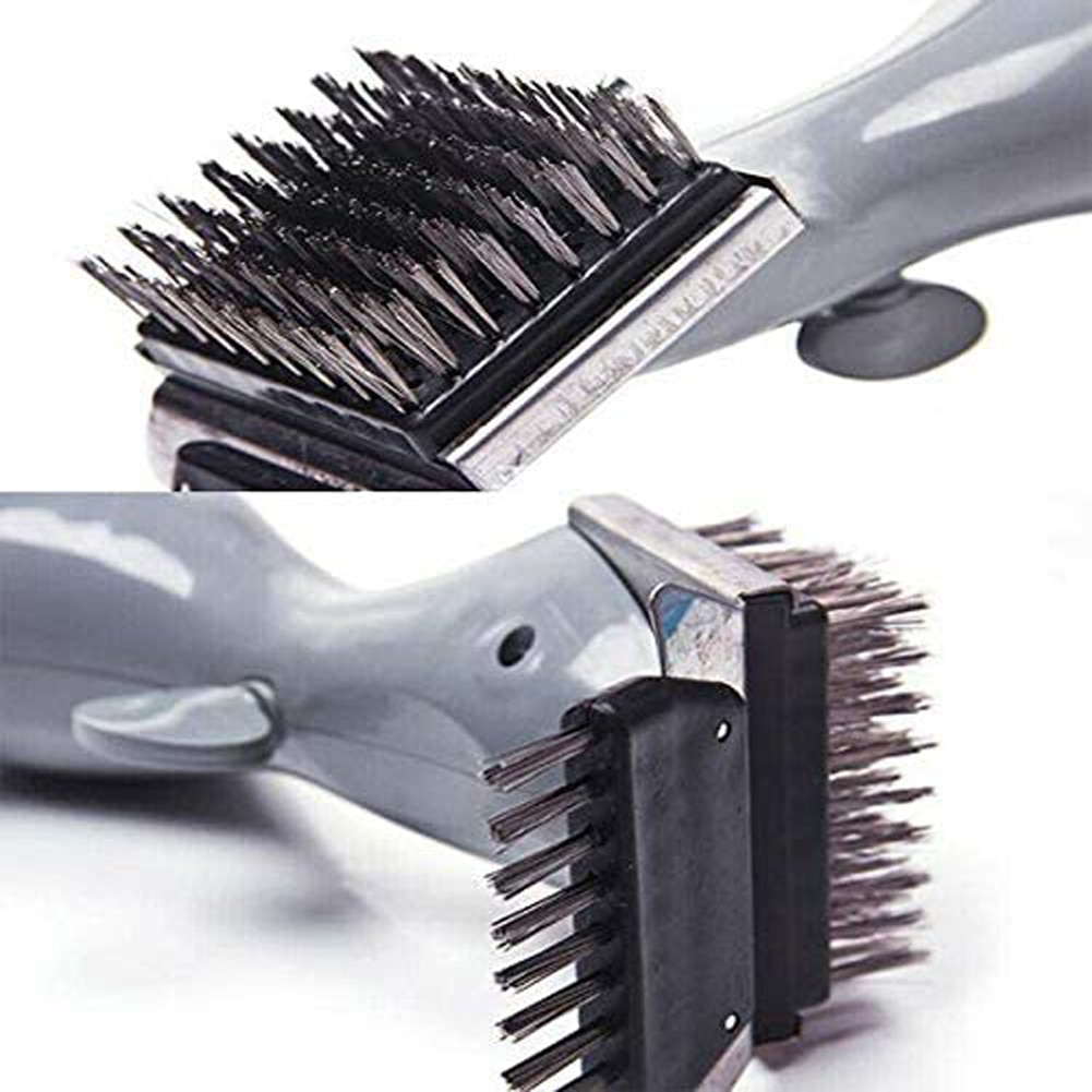 Stainless Steel BBQ Cleaning Brush Outdoor BBQ Grill Brush Barbecue Grill Cleaner Steam BBQ Accessories Cooking Tools