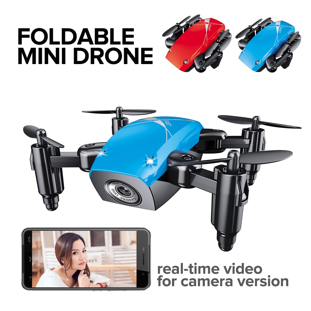 S9HW Mini Drone Met Camera S9 Geen Camera Opvouwbare RC Helicopter Hoogte Hold RC Quadcopter WiFi FPV Micro Pocket Dron jongen Speelgoed