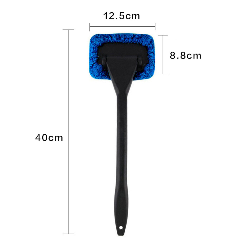 Autoruitenreiniger Borstelset Microfiber Voorruitreinigingsgereedschap Auto-interieur Glaswas Ruitenwisser Lange steel Auto-accessoires