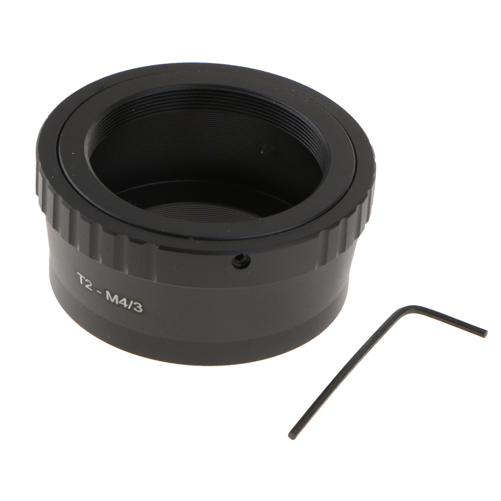 Adaptateur d'objectif à monture T2 vers Micro 4/3 pour télescope pour appareils photo Olympus Panasonic