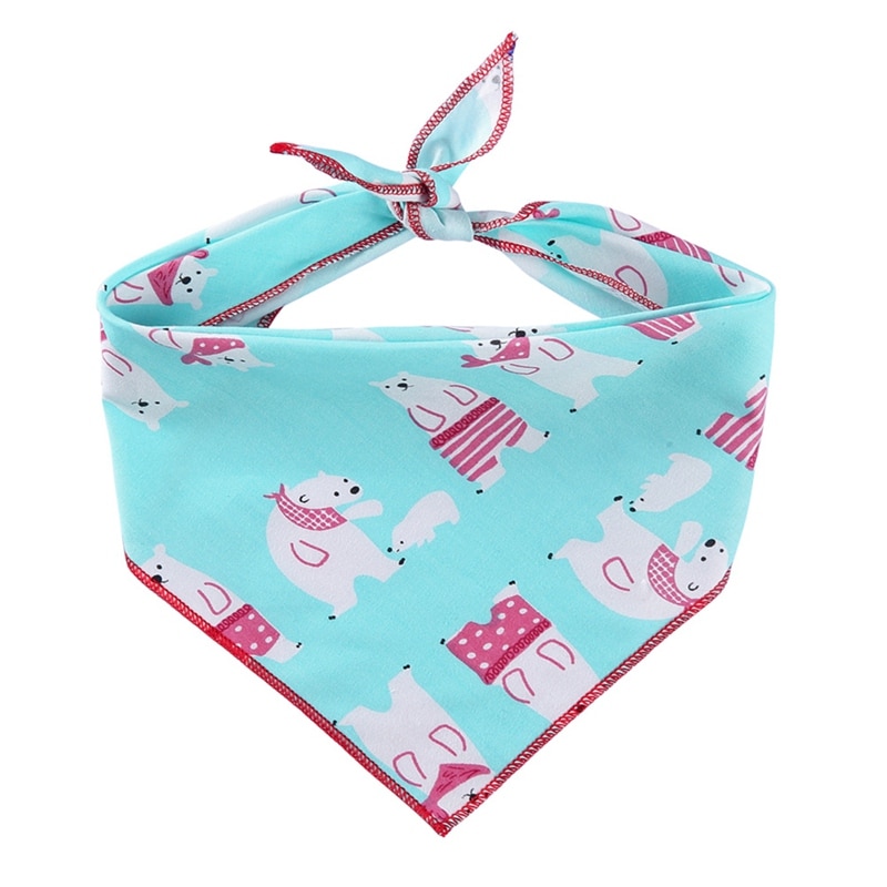Kjæledyr hund bandana liten middels hund katt skjerf justerbar bomull hund valp bandana smekker sommer kjæledyr hund stell tilbehør